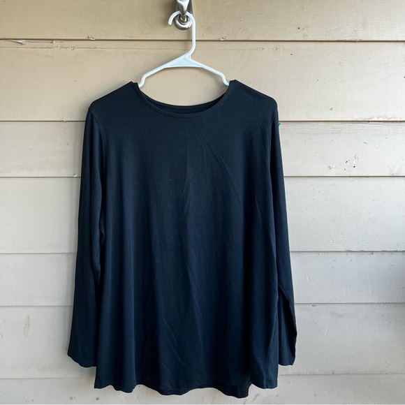 Pure Jill Long Sleeve Shirttail Tee - Size XL - Pima Cotton Casual Modest - Picture 1 of 4